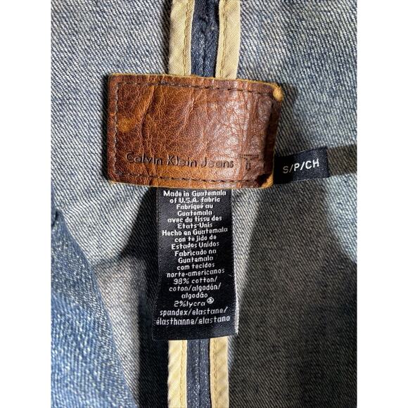 Vintage Calvin Klein Jeans Long Sleeve Denim Jacket Women's Size Small 34" Chest - Picture 5 of 11